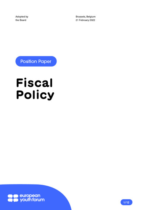 220223 Fiscal Policy Position Paper cover 01