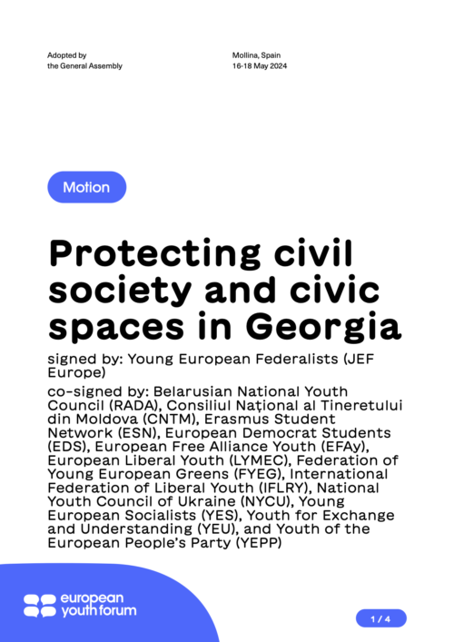 240523 M Protecting civil society and civic spaces in Georgia