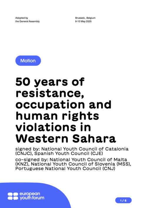 50 years of resistance occupation and Human Rights violations in Western Sahara