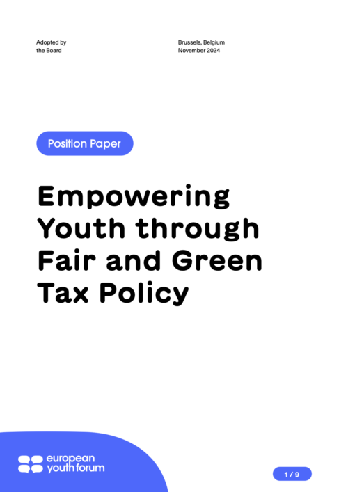 Tax paper cover